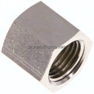 Überwurfmutter Messing vernickelt, G 1/4", 9 mm