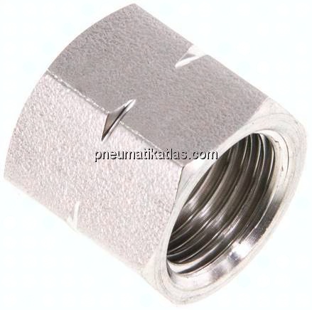 Überwurfmutter 1.4571, G 1/4" LH, 4 / 6 / 9 mm