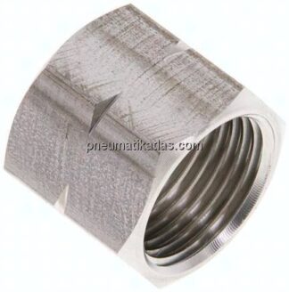 Überwurfmutter 1.4571, G 3/8" LH, 4 / 6 / 9 mm