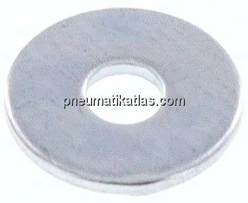 Kotflügelscheibe, 4,3x15mm, Stahl verzinkt