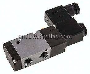 3/2-Wege Magnetventil, G 1/4", Federrückstellung (NO), 24 V DC