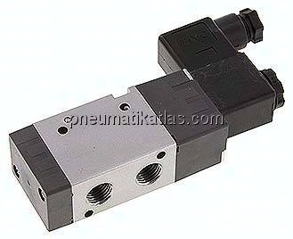 3/2-Wege Magnetventil, G 1/4", Federrückstellung (NO), 24 V DC