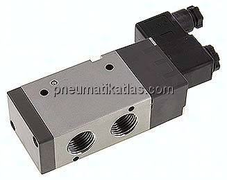 3/2-Wege Magnetventil, G 1/2", Federrückstellung (NO), 24 V DC
