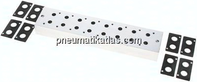 Mehrfachanschlussplatte (8-fach) für 3/2-Wege Ventile