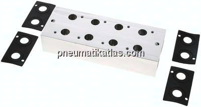 Mehrfachanschlussplatte (4-fach) für 3/2-Wege Ventile