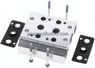 Mehrfachanschlussplatte (2-fach) für 5/2-Wege & 5/3-Wege Ventile