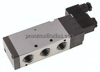 5/2-Wege Magnetventil, G 1/2", Federrückstellung, 24 V AC