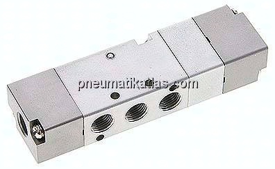 5/3-Wege Pneumatikventil, G 1/8", Mittelstellung entlüftet