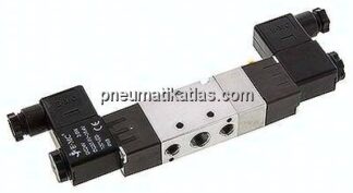 5/3-Wege Magnetventil, G 1/4", Mittelstellung belüftet, 24 V DC