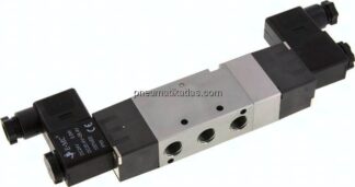 5/3-Wege Magnetventil, G 1/4", Mittelstellung belüftet, 24 V DC