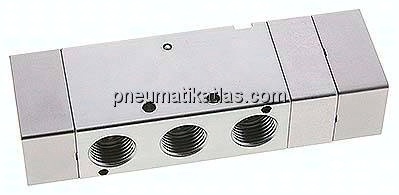 5/3-Wege Pneumatikventil, G 1/2", Mittelstellung entlüftet