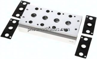 Mehrfachanschlussplatte (4-fach) für 5/2-Wege & 5/3-Wege Ventile