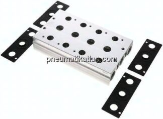 Mehrfachanschlussplatte (4-fach) für 5/2-Wege & 5/3-Wege Ventile