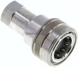 Hydraulikkupplung ISO 7241-1B, Muffe, NPT 1/2"(IG), Stahl