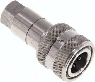 Hydraulikkupplung ISO 7241-1B, Muffe, G 1/8"(IG),Edelstahl