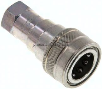 Hydraulikkupplung ISO 7241-1B, Muffe, NPT 3/8"(IG), Stahl
