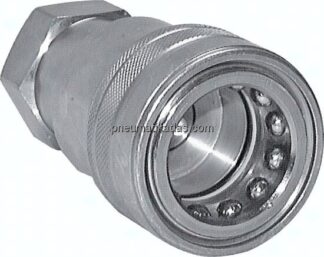 Hydraulikkupplung ISO 7241-1B, Muffe, G 1-1/4"(IG), Stahl