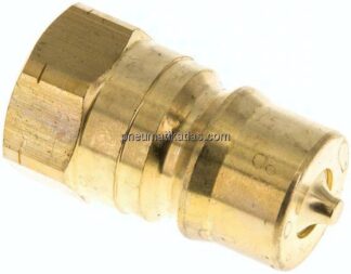 Hydraulikkupplung ISO 7241-1B, Stecker, NPT 1/2"(IG),Messing