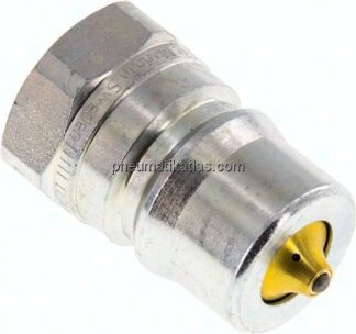 Hydraulikkupplung ISO 7241-1B, Stecker/Druckeleminator, G 1/2"(IG), Stahl