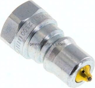 Hydraulikkupplung ISO 7241-1B, Stecker/Druckeleminator, G 1/4"(IG), Stahl