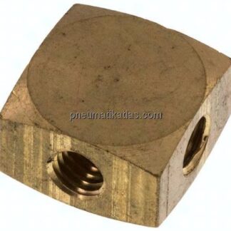 Kreuz-Verteiler 4x M 5,Messing
