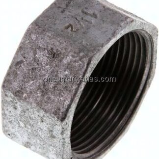 Verschlusskappe Rp 1-1/2", Temperguss verzinkt