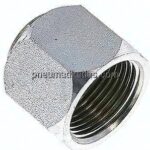 Verschlusskappe UN 1-3/16"-12 (JIC), Stahl verzinkt