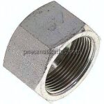 Verschlusskappe UN 1-5/8"-12 (JIC), Stahl verzinkt
