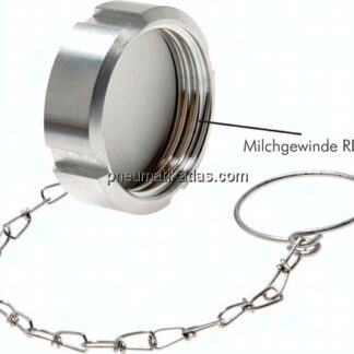 Blindmutter (Milchgewinde) Rd 160 x 1/4", 1.4301