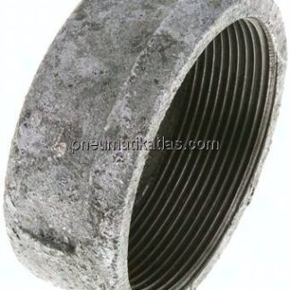 Verschlusskappe Rp 2-1/2", Temperguss verzinkt