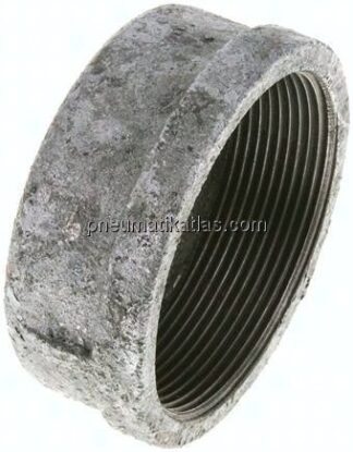 Verschlusskappe Rp 2-1/2", Temperguss verzinkt