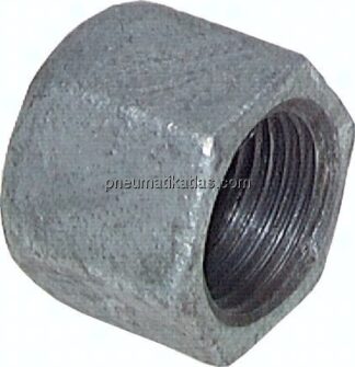 Verschlusskappe Rp 1/4", Temperguss verzinkt
