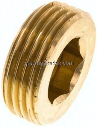 Verschlussstopfen Innenskt. R 1", Messing