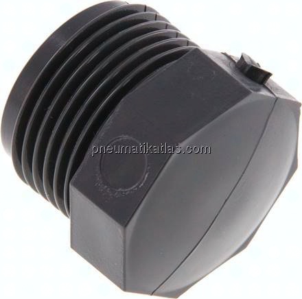 Verschlussstopfen, PVC-U, G 1"