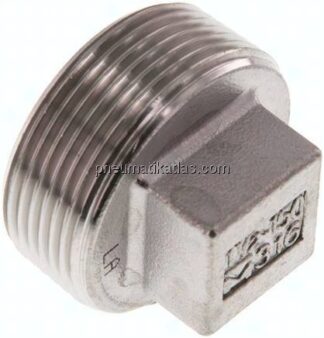 Verschlussstopfen Außenvkt. R 1-1/2", 1.4408