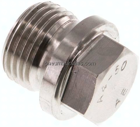 Verschlussstopfen Außenskt. G 1/2", V4A