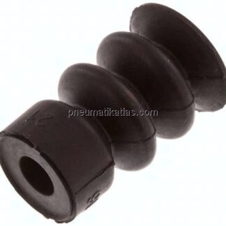 Balgsauger, 2,5-fach, Ø 14x10mm, NBR (60A), schwarz