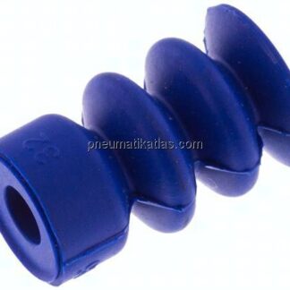 Balgsauger, 2,5-fach, Ø 14x10mm, PUR (50A), blau