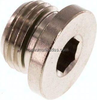 Verschlussstopfen Innenskt. G 1/4", Messing vernickelt