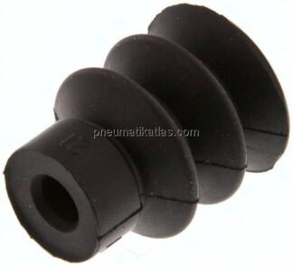 Balgsauger, 2,5-fach, Ø 18x8mm, NBR (60A), schwarz
