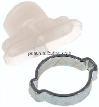 Ovalsauger, 24 x 8mm, Hub 1mm, Silikon (60A), transparent