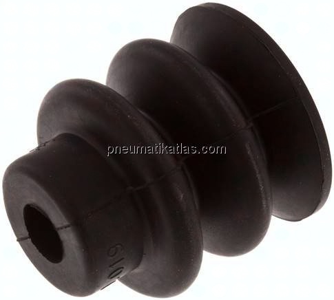 Balgsauger, 2,5-fach, Ø 30x13mm, NBR (55A), schwarz