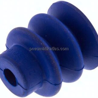Balgsauger, 2,5-fach, Ø 30x13mm, PUR (50A), blau