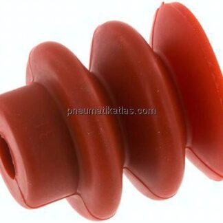 Balgsauger, 2,5-fach, Ø 30x13mm, Silikon (65A), rot
