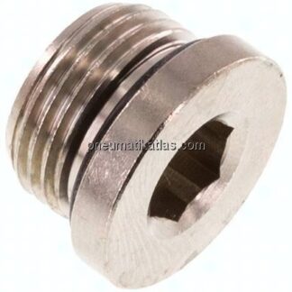 Verschlussstopfen Innenskt. G 3/8", Messing vernickelt