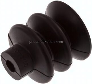 Balgsauger, 2,5-fach, Ø 40x20mm, NBR (55A), schwarz