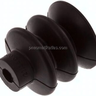 Balgsauger, 2,5-fach, Ø 40x20mm, NBR (55A), schwarz