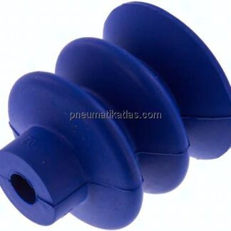 Balgsauger, 2,5-fach, Ø 40x20mm, PUR (55A), blau