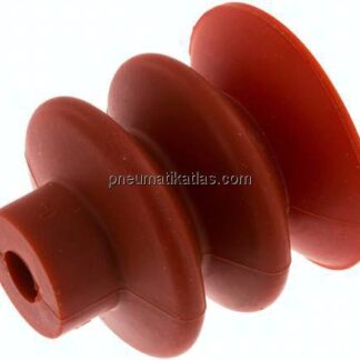 Balgsauger, 2,5-fach, Ø 40x20mm, Silikon (60A), rot