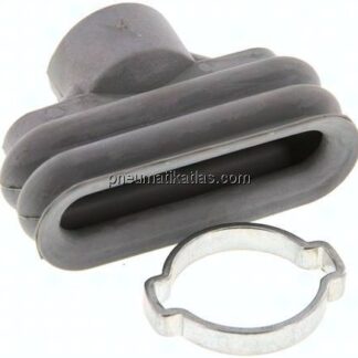 Ovalbalgsauger, 45 x 15mm, Hub 8,5mm, NBR (60A), grau